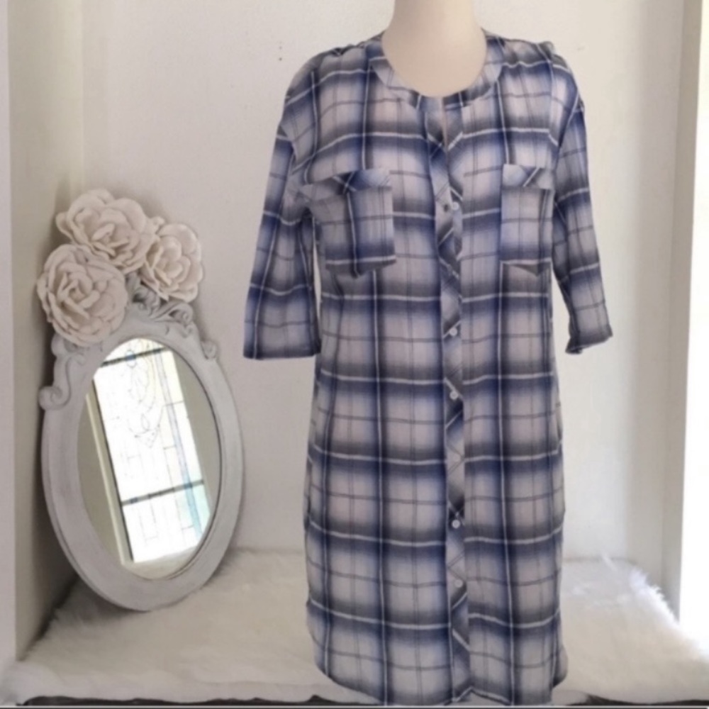 BB Dakota William Plaid Shirt Dress - Picture 4 of 7